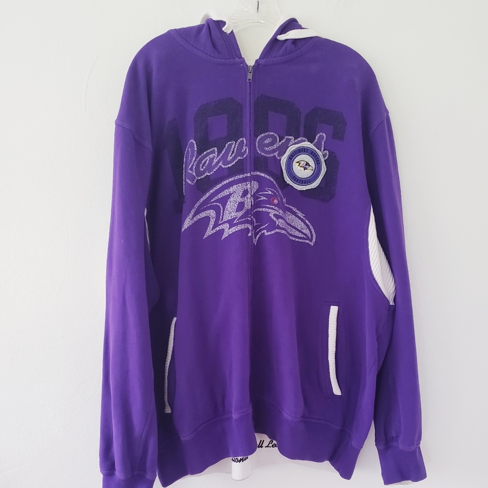 NFL Baltimore Ravens Zip Front Hoodie Sz.XXL